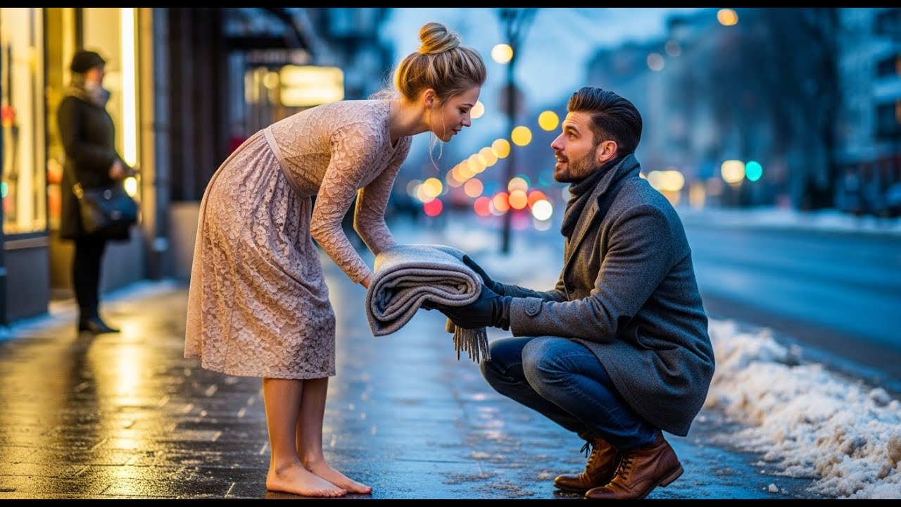 “You Look Cold, Mister…You Can Use My Blanket”—The Homeless Girl Whispered to the Man Sitting Alone…