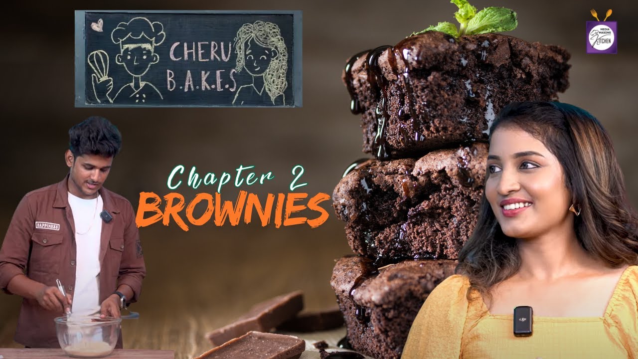 Chef Cheruba & Mukesh | Healthy brownies  | 🥄 Mediamasons Kitchen 🍴