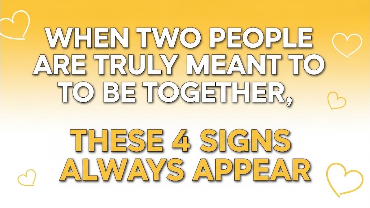 When Two People Are Truly Meant to Be Together, These 4 Signs Always Appear