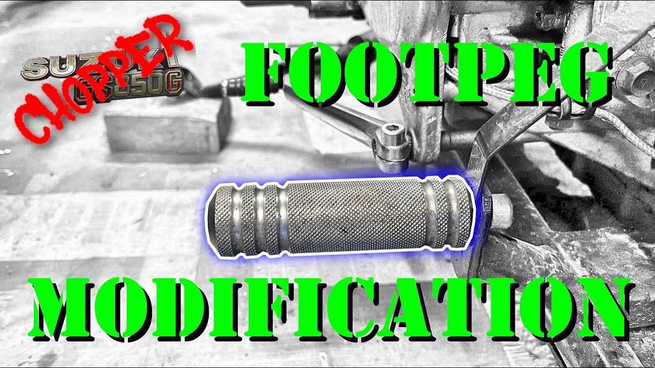 Footpeg Modification On My Suzuki GS850 Chop Using Recycled Parts
