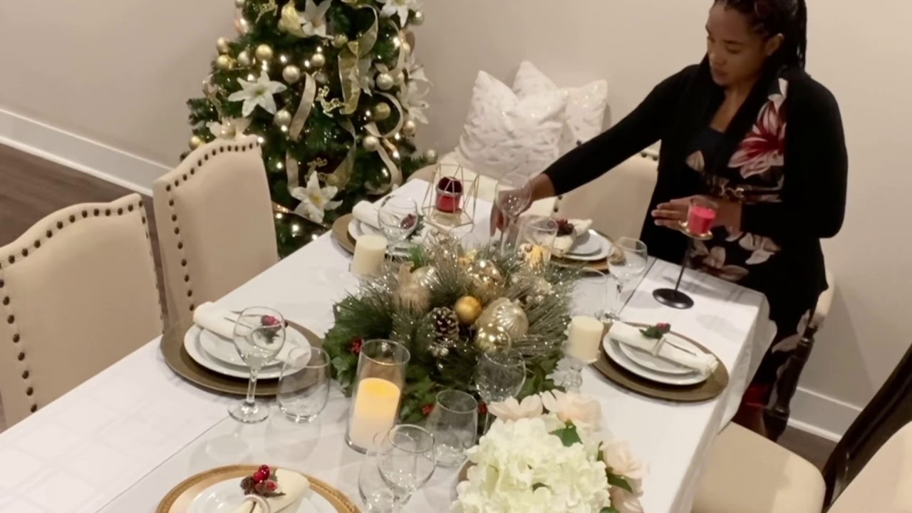 Comment décorer la table de Noël 2020 ( décoration simple ) My Christmas table 2020🎄🎄🎄🍽🍽