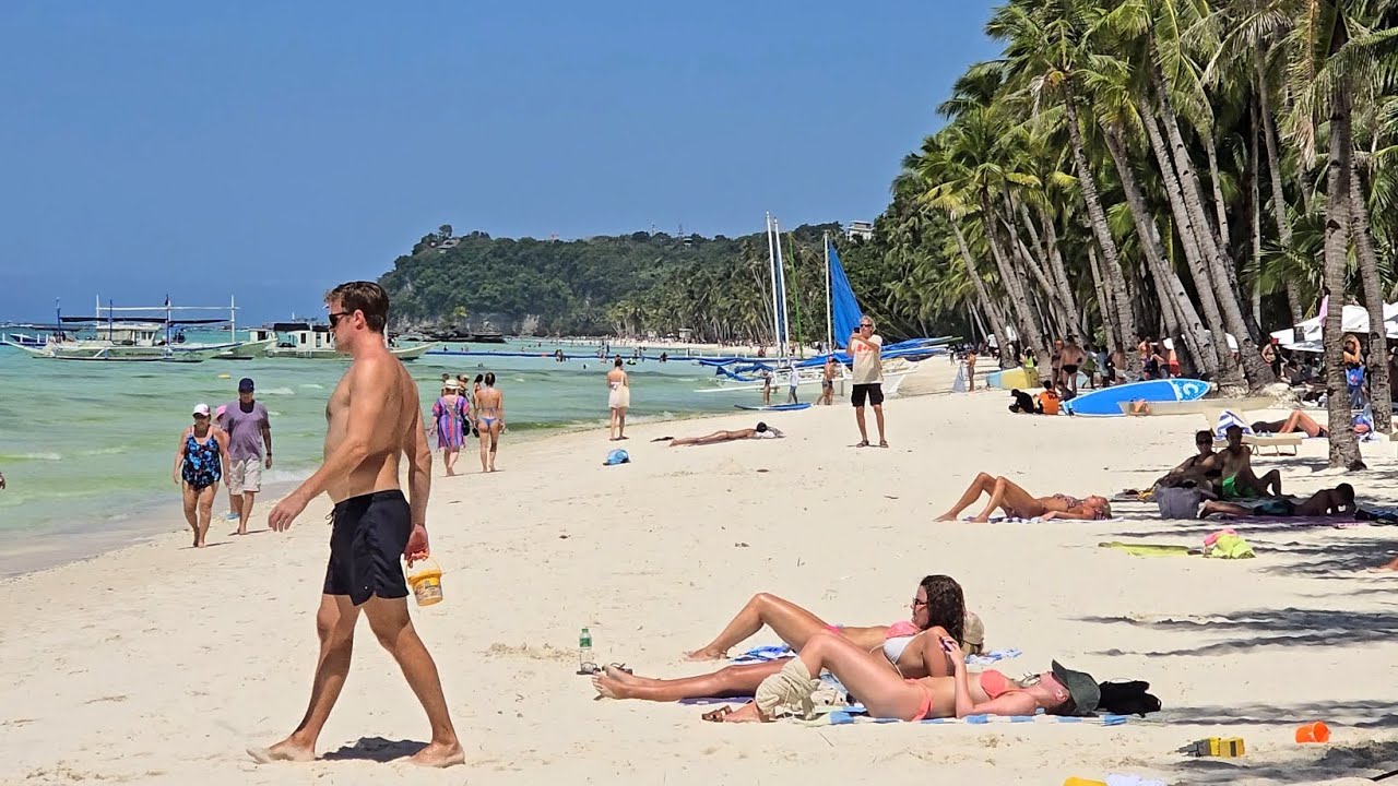Boracay island on Thursday 11am | February 26 2026 | Beach Walking Tour #boracay #philippines #beach