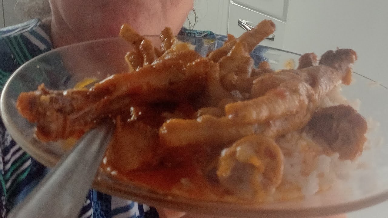 Almoço De Hoje Pirão Pé De Galinha Arroz 😋