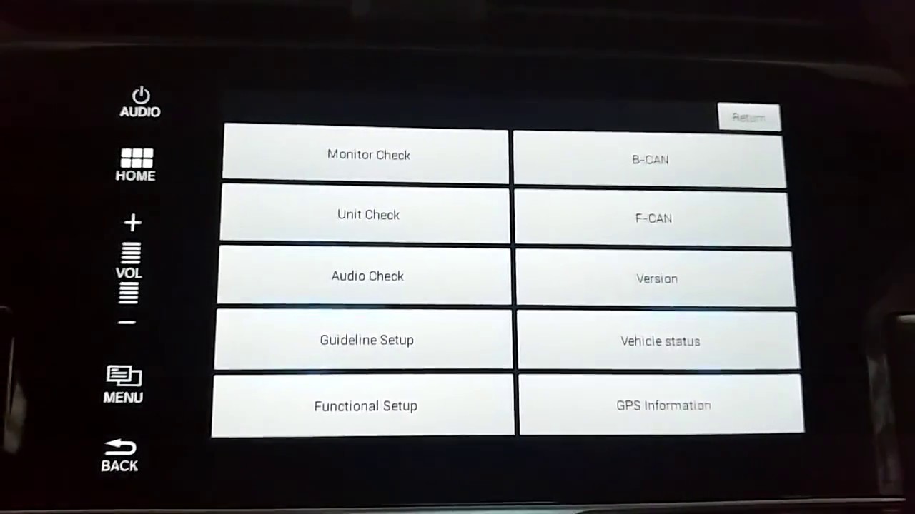 2016 Civic EX Hidden Menus