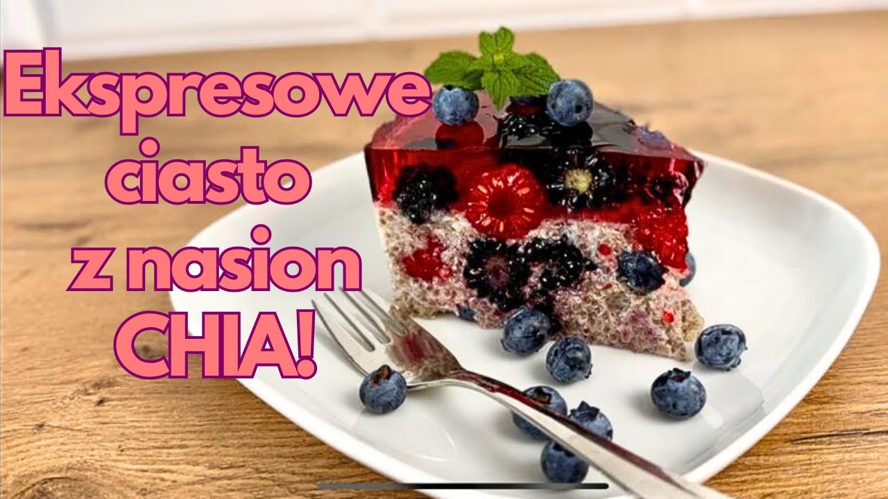 CHIA CAKE! Niskokaloryczne ciasto z dużą ilością owoców! Masz mleko kokosowe i nasiona chia w domu?