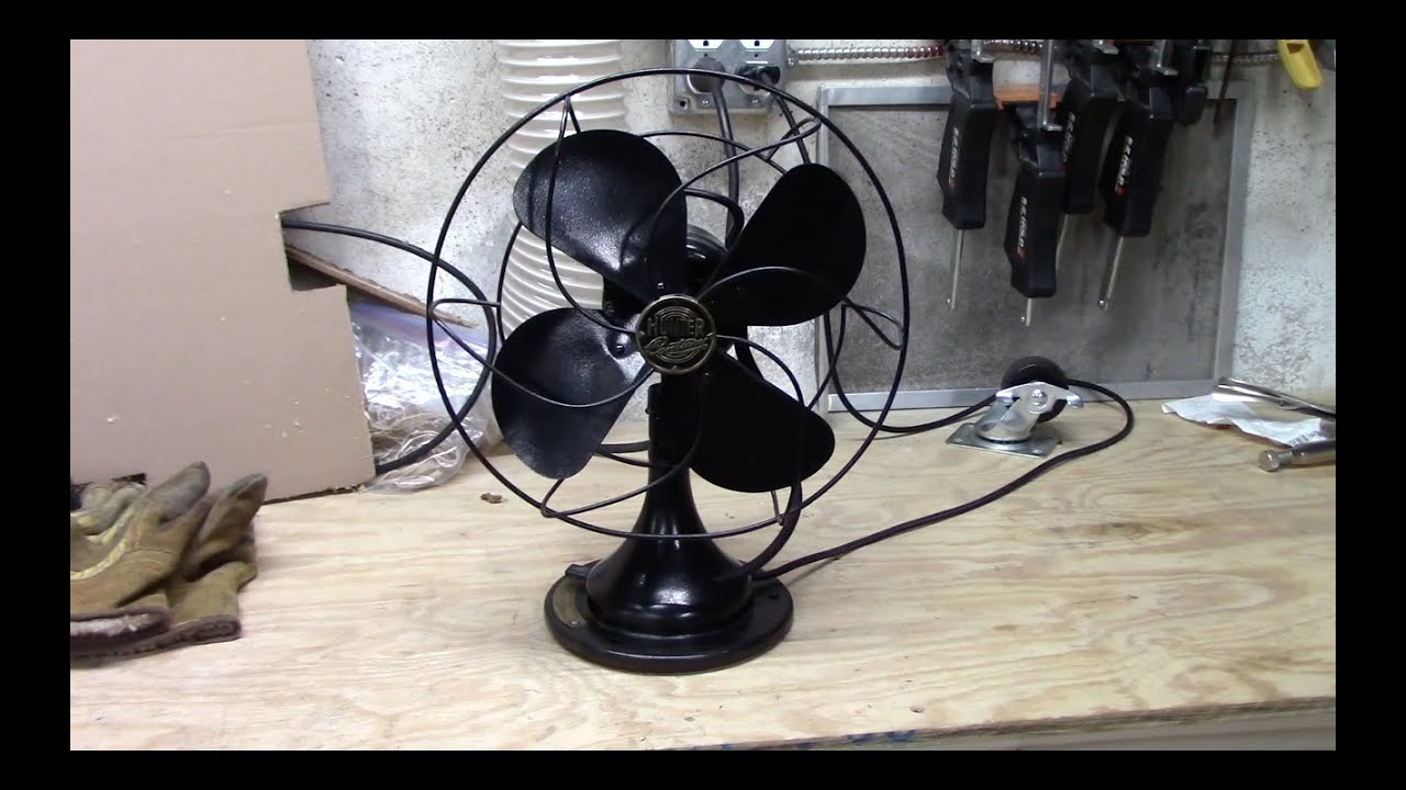 Antique Hunter Century F-10 Table Fan