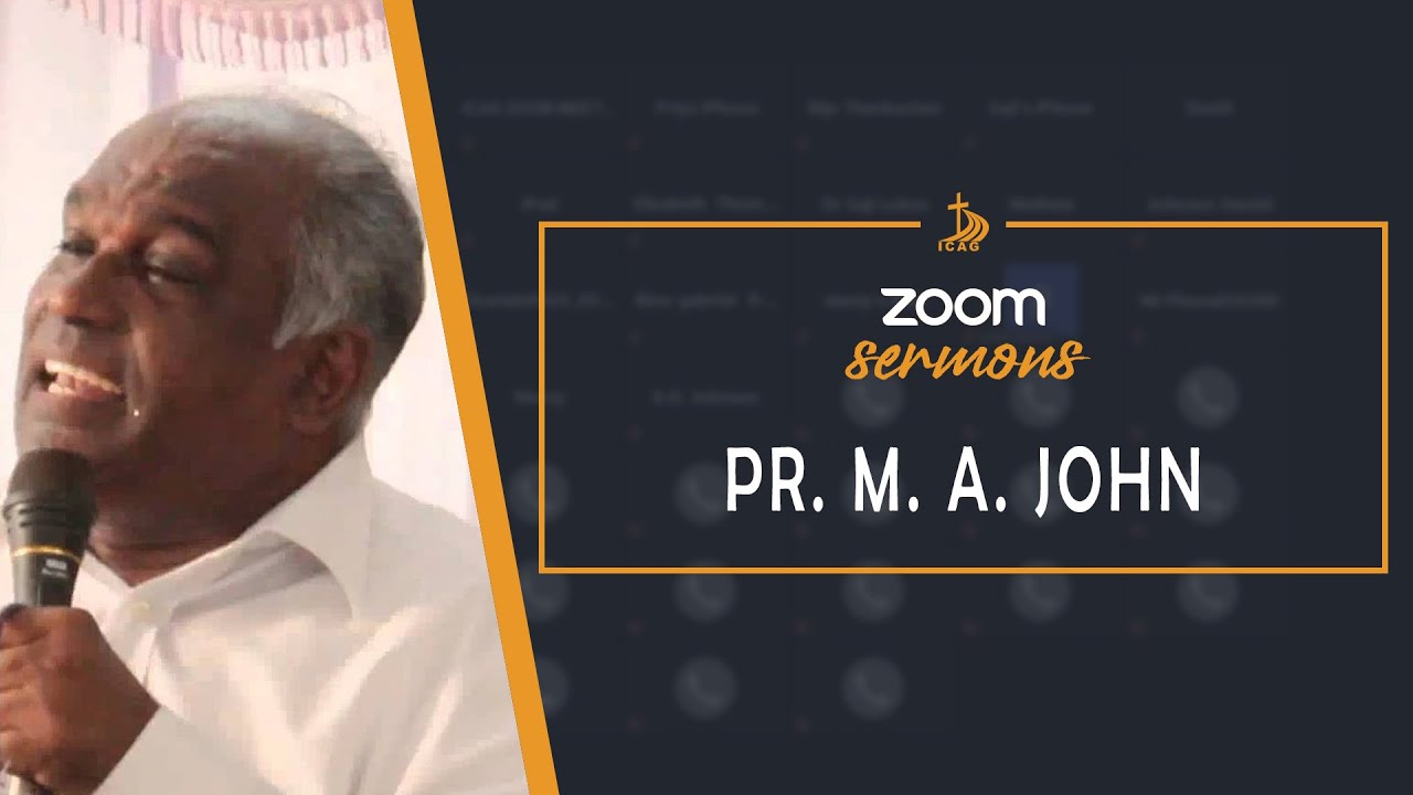 405 | ICAG Zoom Meeting | Pr. M. A. John