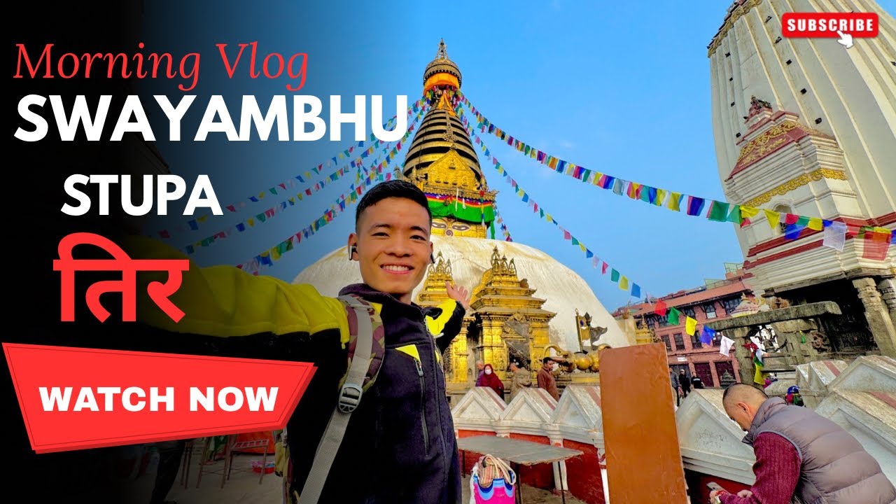Kathmandu ko Most Peaceful Place? | Swayambhu Morning Vlog 🇳🇵❤️😱