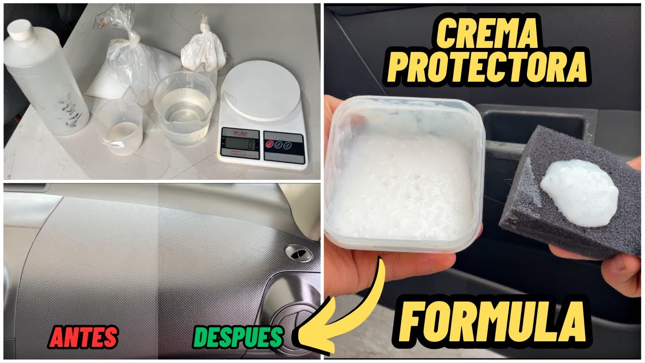 COMO HACER UNA CREMA RESTAURADORA PARA PLASTICOS / FORMULA AUTOMOTRIZ