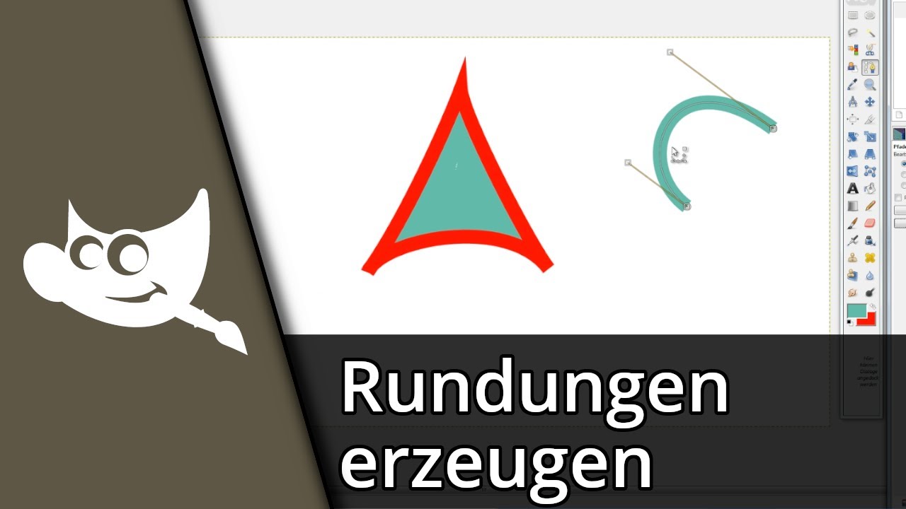 Gimp Pfadwerkzeug | In Gimp Rundungen erzeugen ✅ Tutorial