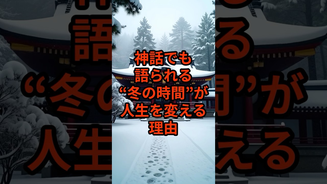 神話でも語られる“冬の時間”が人生を変える理由 