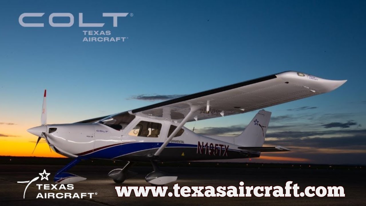 Texas Aircraft, Texas Aircraft Colt, all metal, high wing, yoke control, lightsport aircraft or LSA.