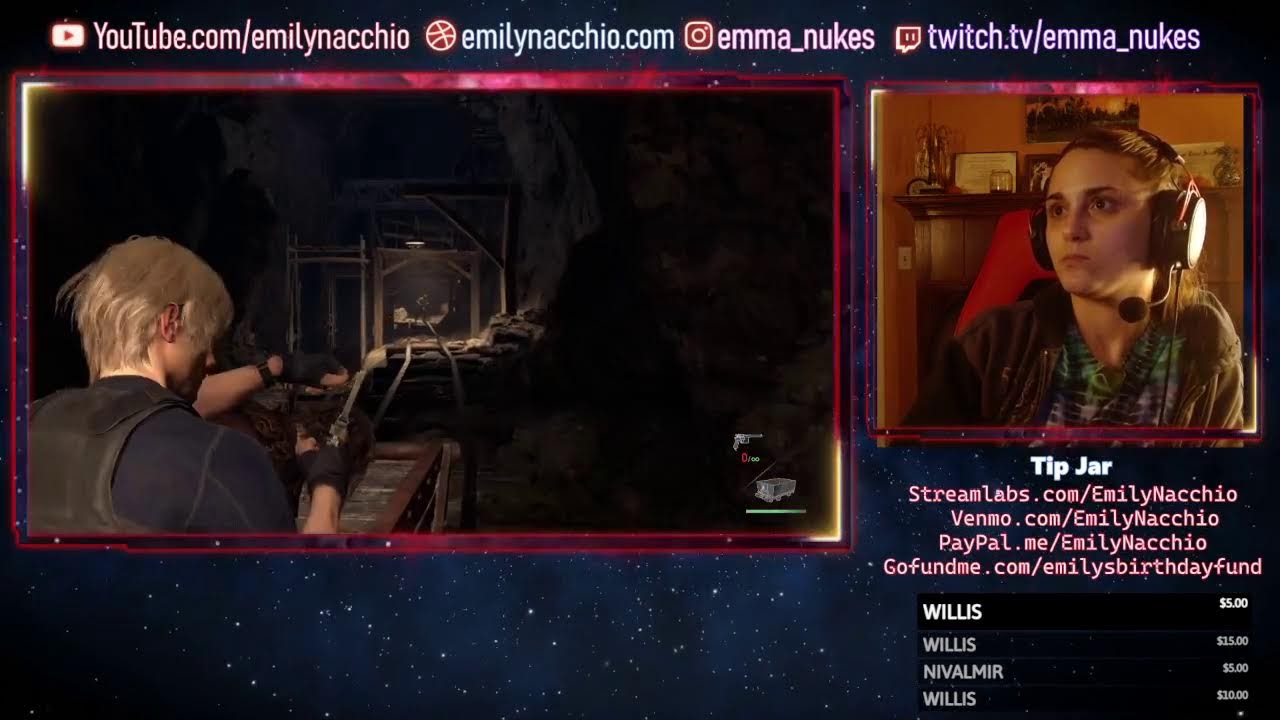 Streaming Resident Evil 4 with emma_nukes!