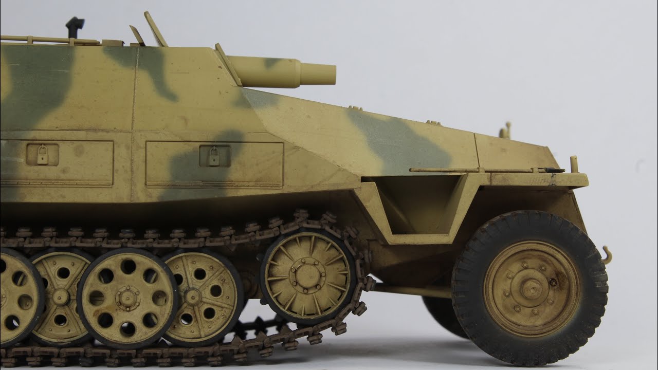 Tamiya 1/35 German Sdkfz 251 / 9 Half Track, Full Build Part 2