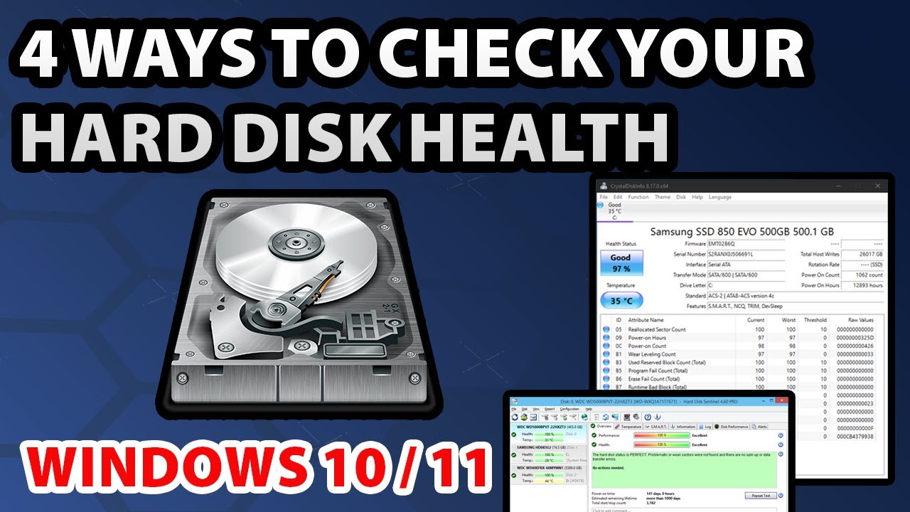 4 способа проверить состояние SSD или жесткого диска в Windows 10/11
