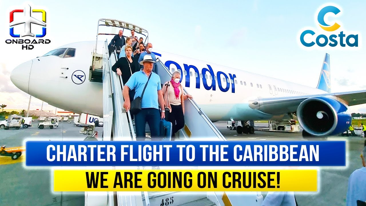 TRIP REPORT | Holiday Flight to Costa Cruise! | CONDOR Boeing 767 | Frankfurt to Pointe-à-Pitre