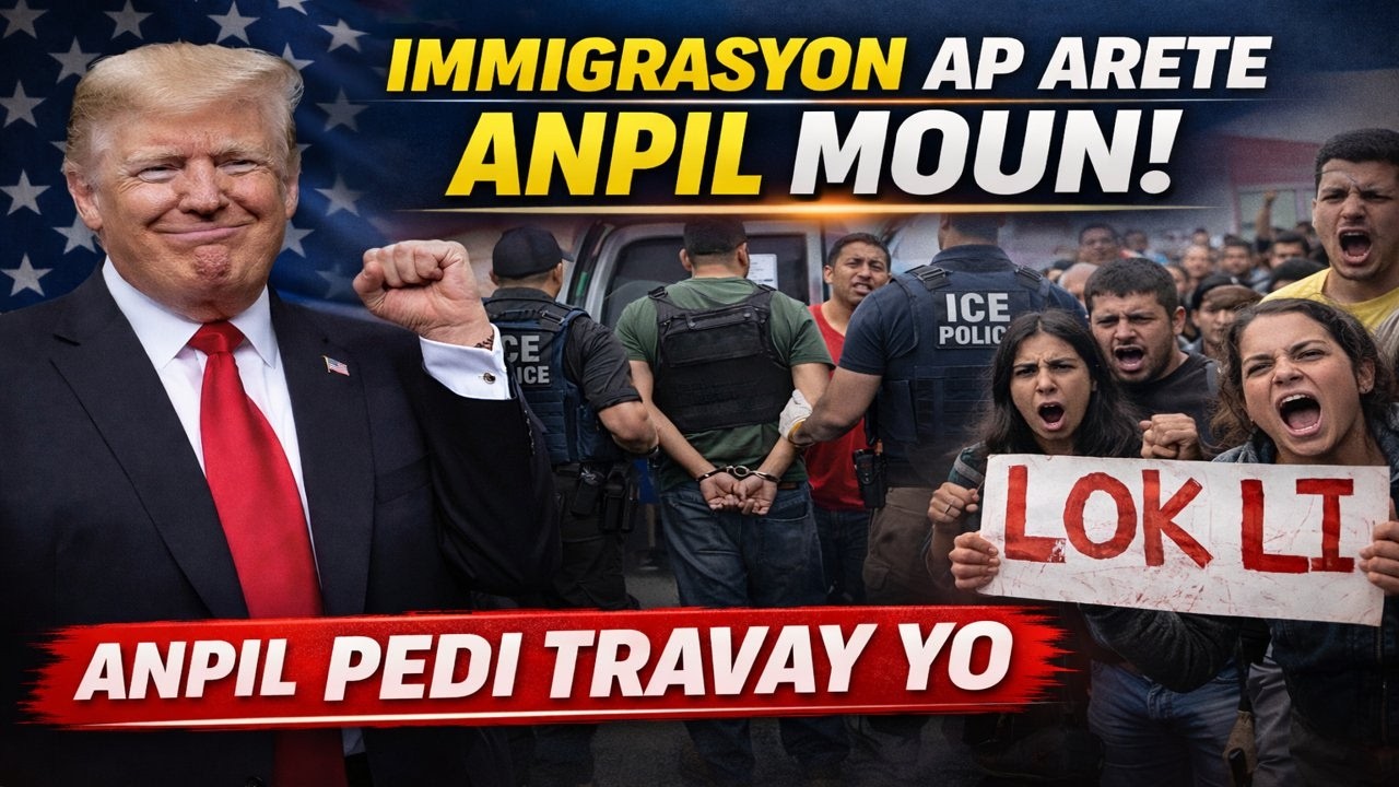 TRUMP DI KONTINYE! IMIGRASYON AP METE PRESYON  ANPIL FANMI AN DANJE pataje videyo a,abone ak nou svp