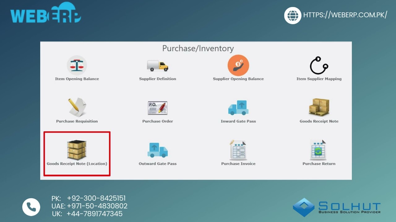 Purchase Module Training