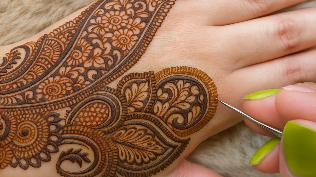 Beautiful Back hand mehandi design ✨🌱|| Arabic mehandi design