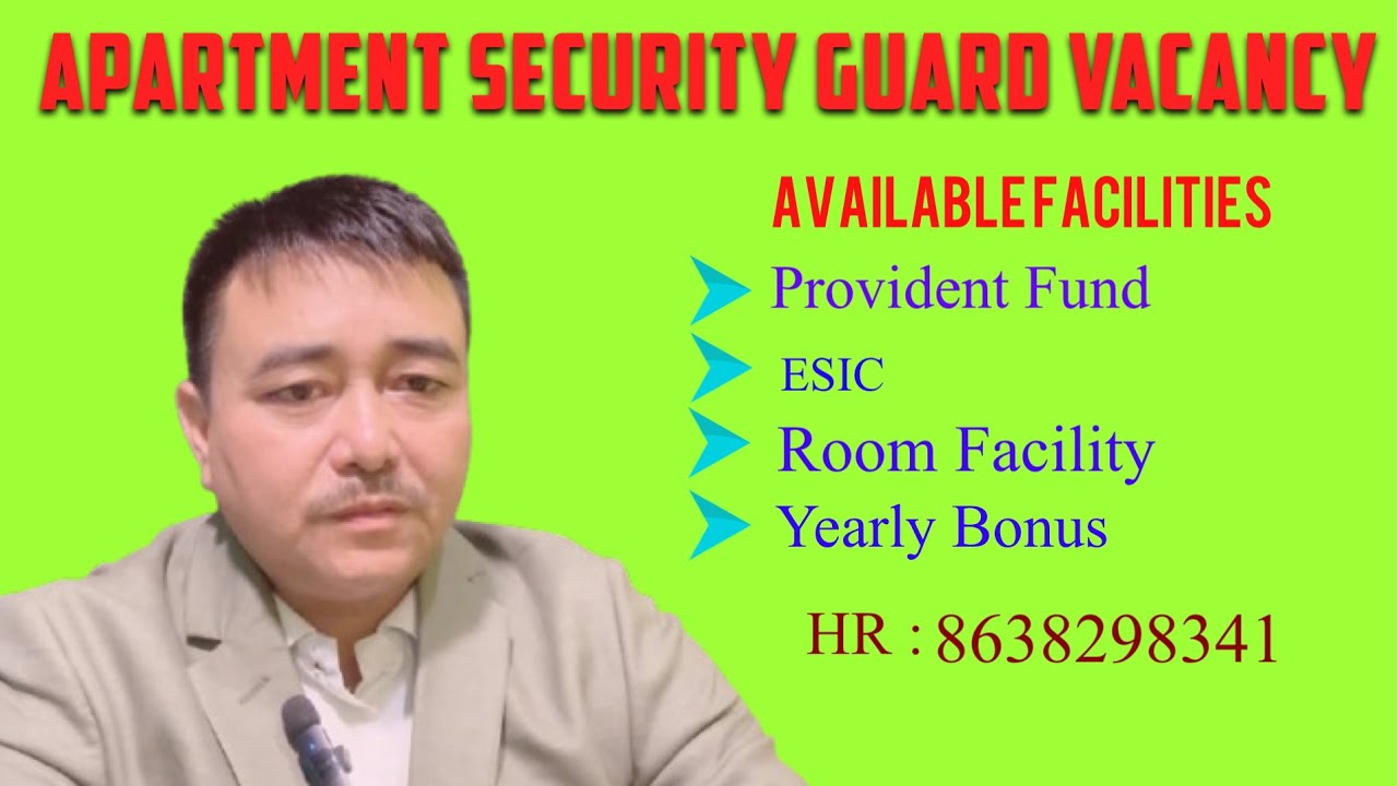 Apartment Security Guard Vacancy II Apartment Manager Job Vacancy II @Saratsingha2024 