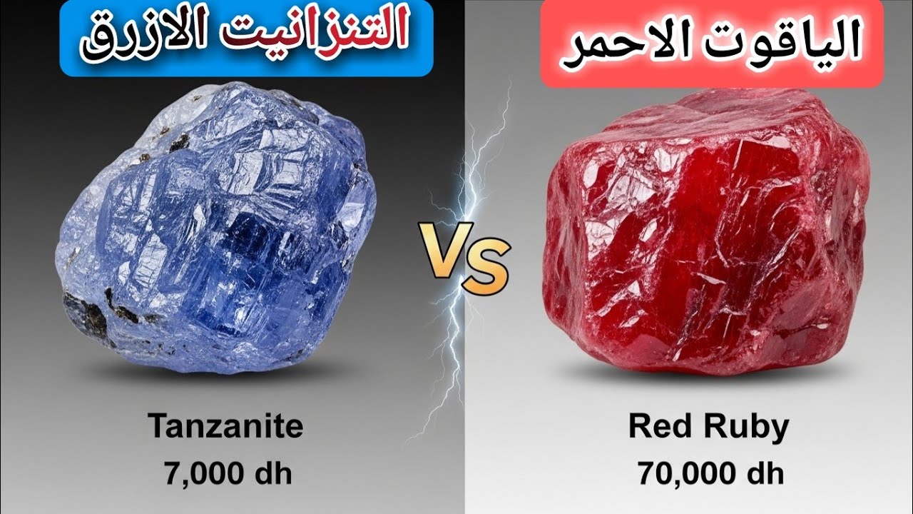 الياقوت الأحمر ولا التنزانت الازرق؟ شكون أغلى فالمغرب؟