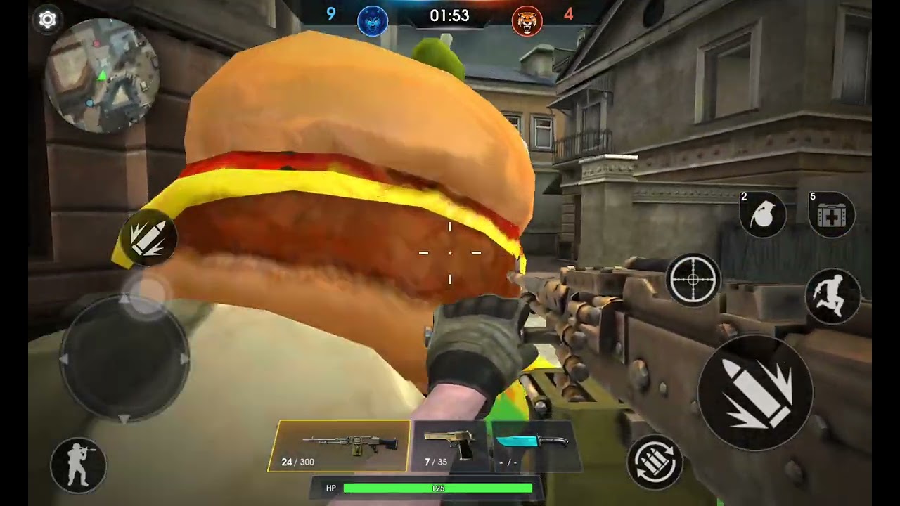 Fps online strike gameplay m249 gun