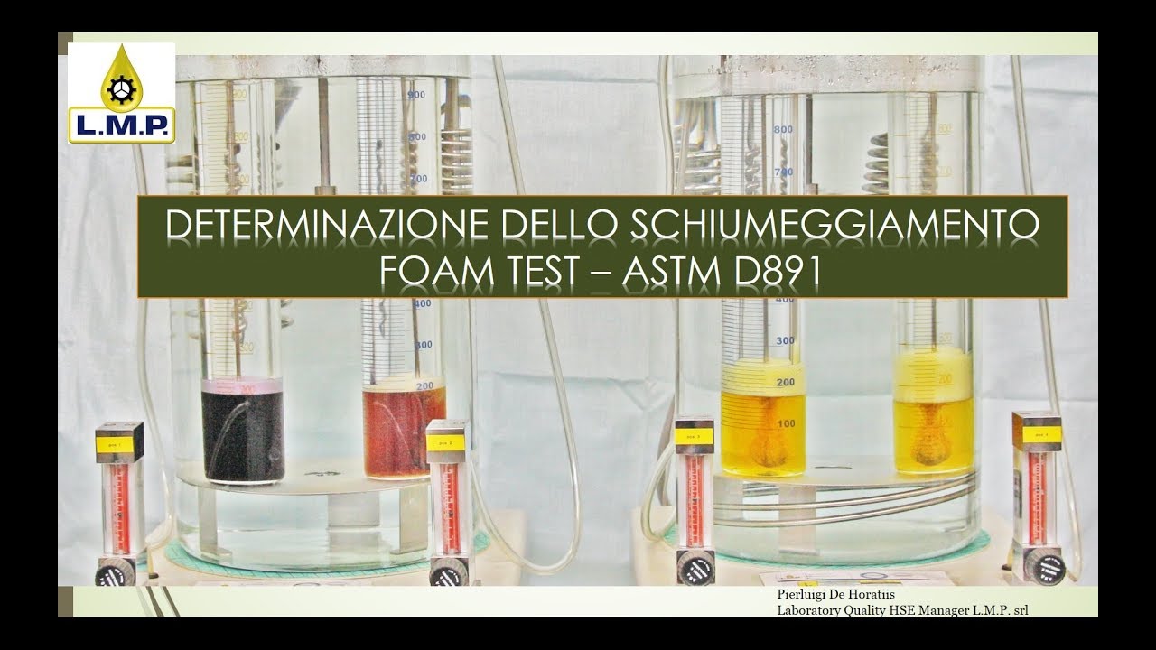 FOAM TEST LUBE OIL STEAM TURBINE - ASTM D892