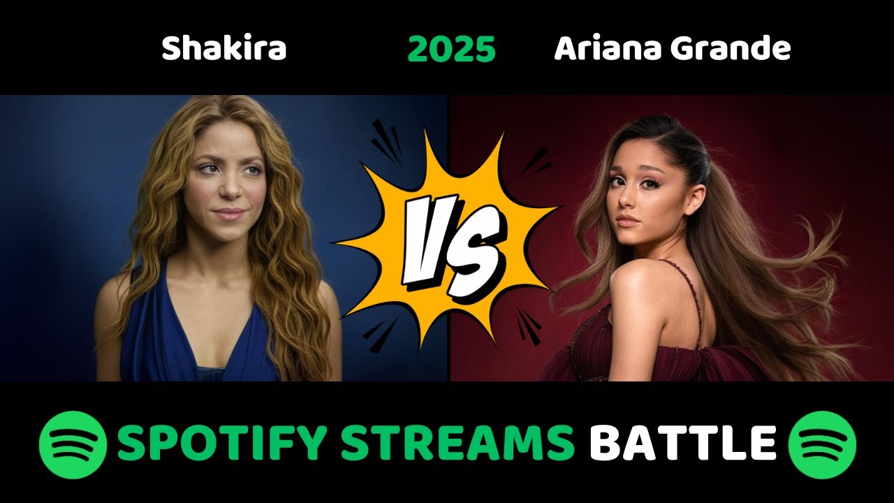 Ariana Grande vs Shakira | TOP 100 Spotify 2025