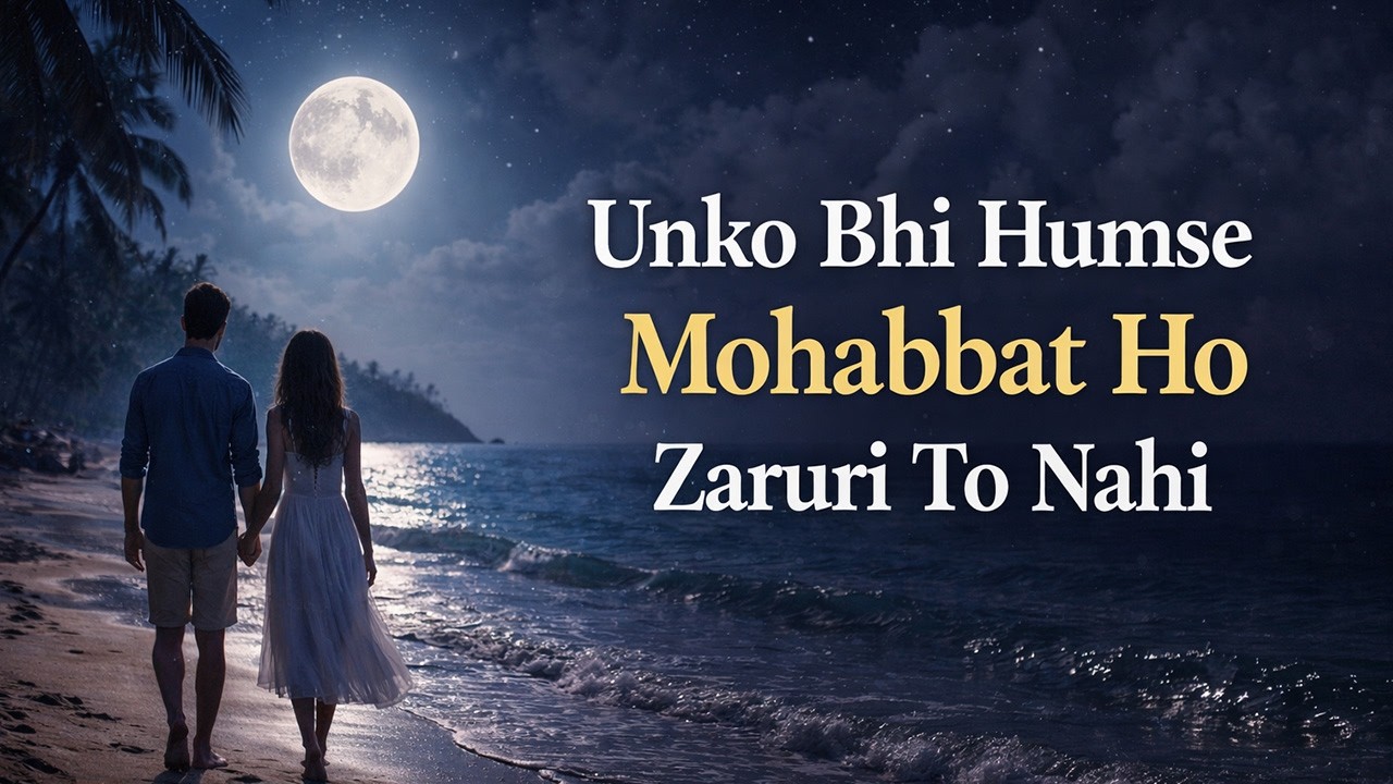 Unko Bhi Humse Mohabbat Ho Zaruri To Nahi 💔 | Sad Love Song 2026 | One Sided Love | Heart Touching