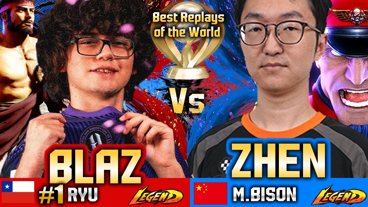 🔥SF6 Рю (BLAZ в Японии🔥 против ZHEN) М. Бизон ▰ Геймплей Street Fighter 6 высокого уровня