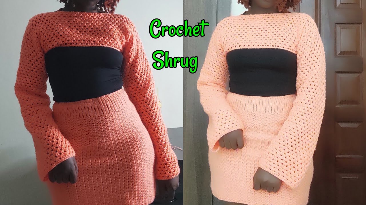 Crochet granny stitch Shrug for Beginners//Crochet sleeves