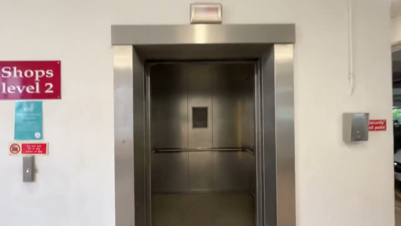 Very nice! 1997 Otis 2000 VF lifts at another multi-storey car park