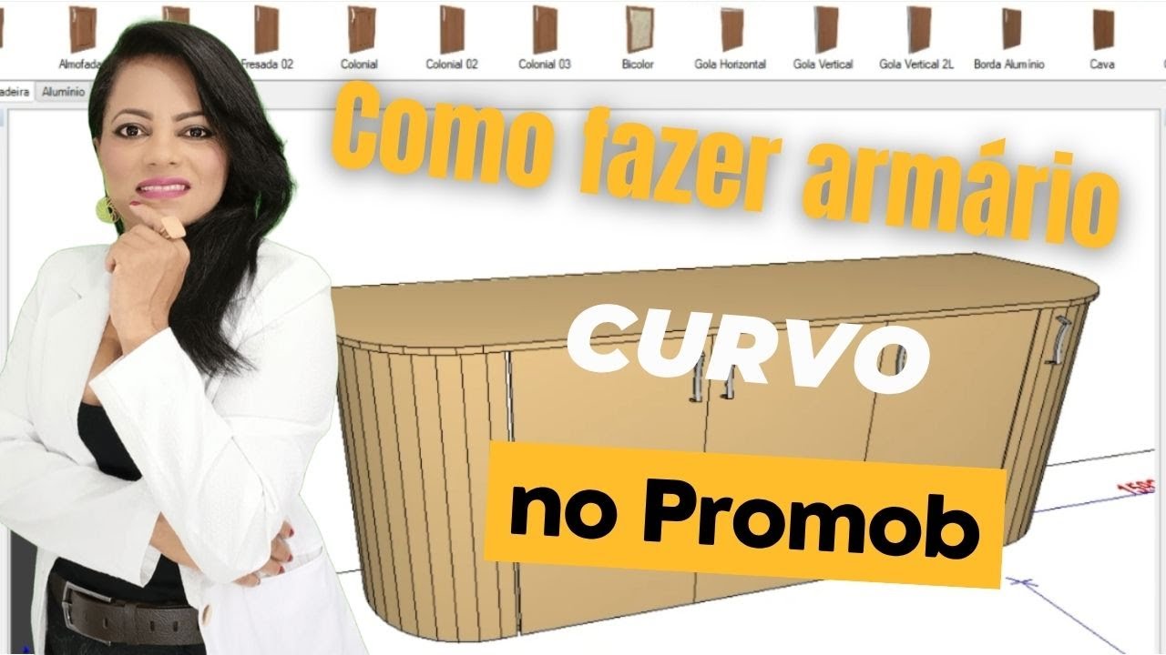 Como fazer armário curvo no Promob