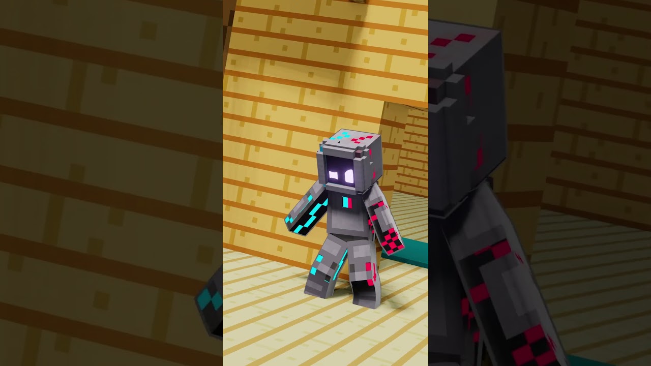 Minecraft but I HAVE to use Galvanized Square Steel 🏗️ #shorts