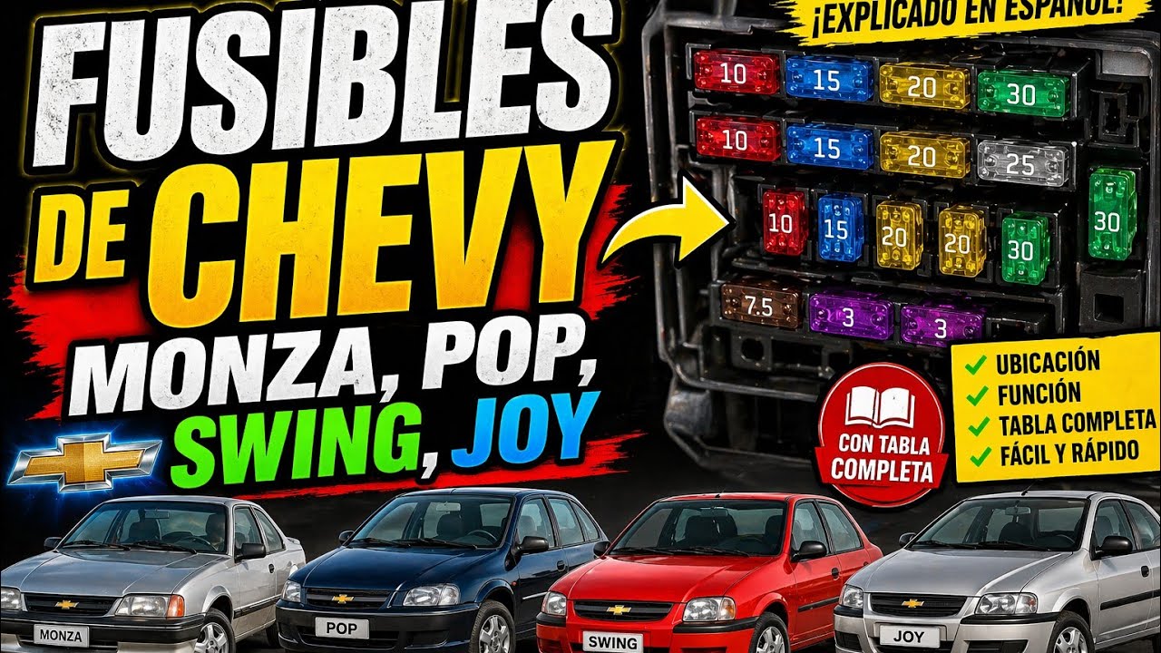 FUSIBLES DE CHEVY, MONZA, POP, SWING, JOY