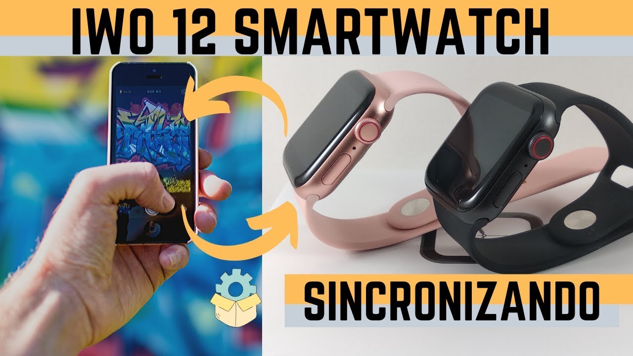 Smartwatch IWO 12 Configurando - Sincronizar Smartphone com IWO 12 Unboxing Review