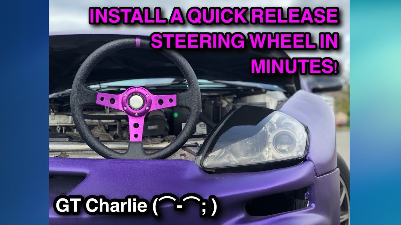 ★ HOW TO INSTALL ★ Aftermarket eBay Steering Wheel, Quick Release & Hub Adapter [2003 Eclipse]