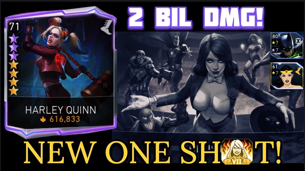 My NEW ONE SHOT!🔥 Silver HARLEY QUINN H7 This Is Magic Solo Raid in Injustice 2 Mobile Gameplay 