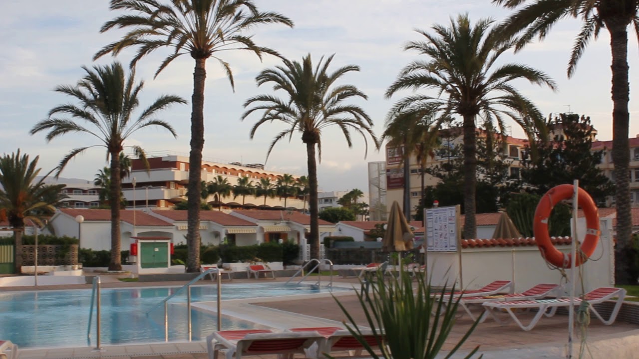 Bungalows Los Arcos poolarea Playa del Ingles Gran Canaria