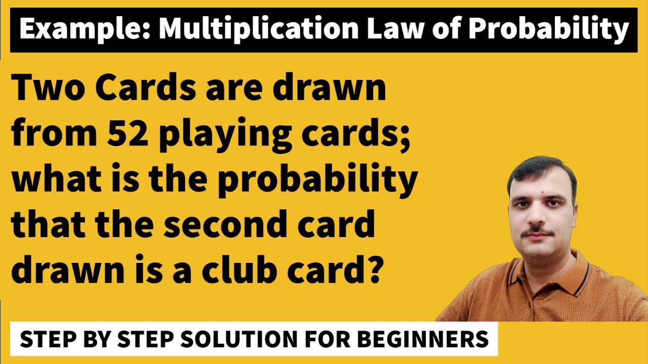Example on Multiplication Law of Probability: A Step by Step  Solution