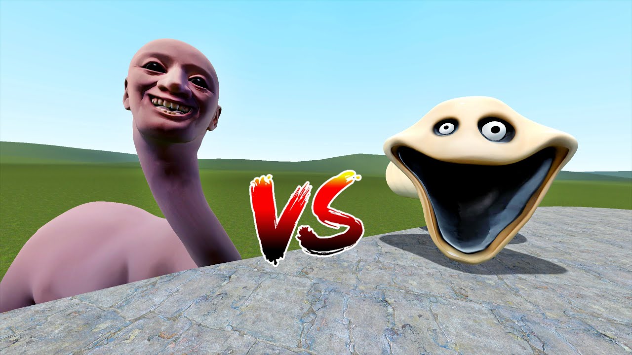 HUGGY WORM vs WE SWAM TOO FAR ! garry's mod game