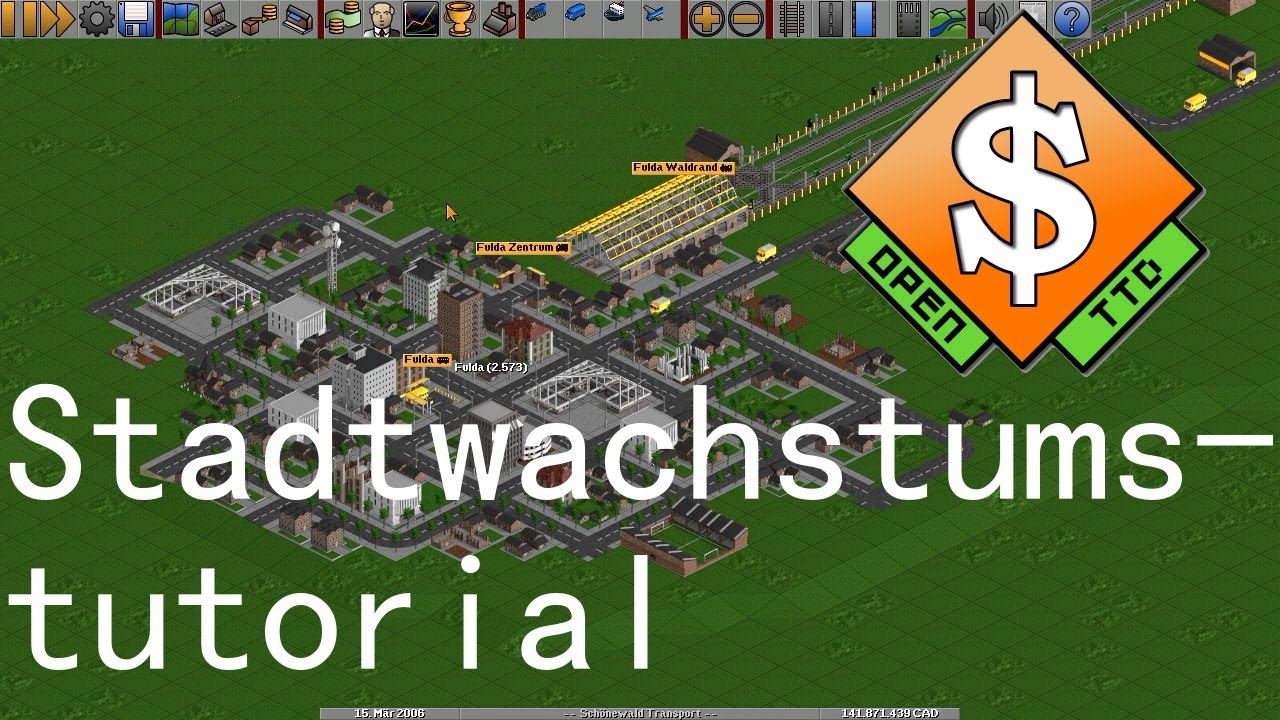 Stadtwachstum ↗ OpenTTD-Tutorial [DE]