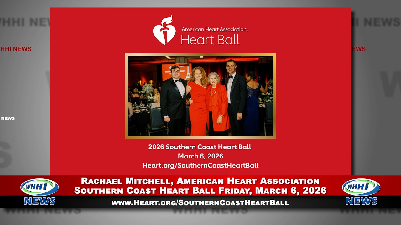 WHHI NEWS | Rachael Mitchell: Southern Coast Heart Ball 2026 | American Heart Association | WHHITV