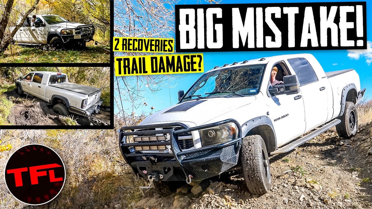 Этот RAM 3500 Mega Cab — САМЫЙ БОЛЬШОЙ грузовик, который мы когда-либо брали на трассу, и всё про...