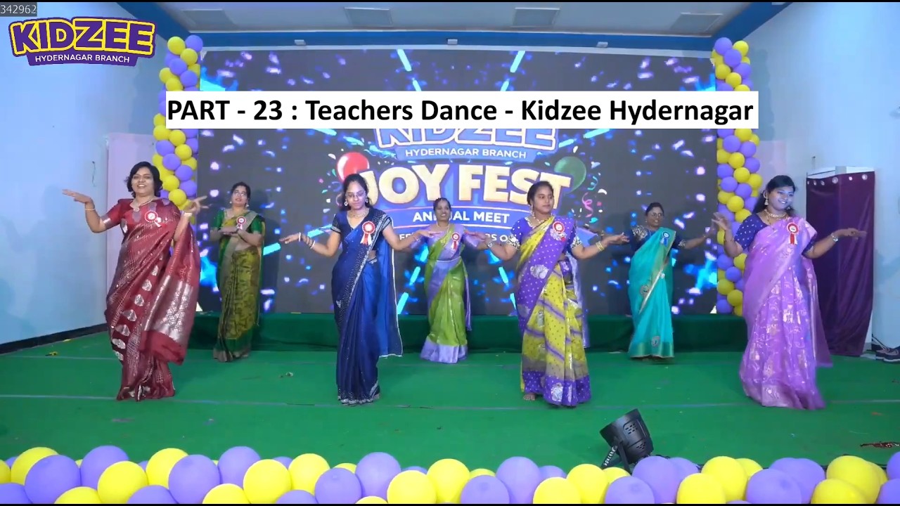 Kidzee Hydernagar Joy Fest - Part 23 | Teachers Dance | PreSchools in Hyderabad |