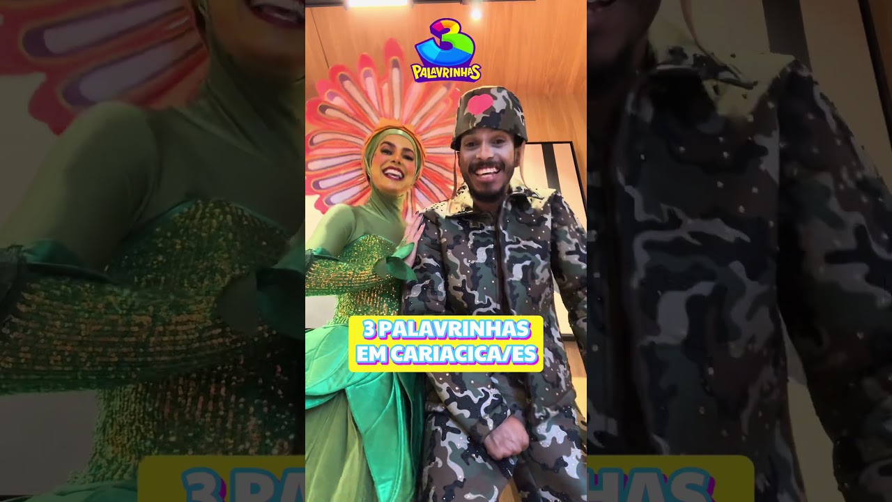 Alô amiguinhos de Cariacica - ES, o 3 Palavrinhas está chegando por ai!