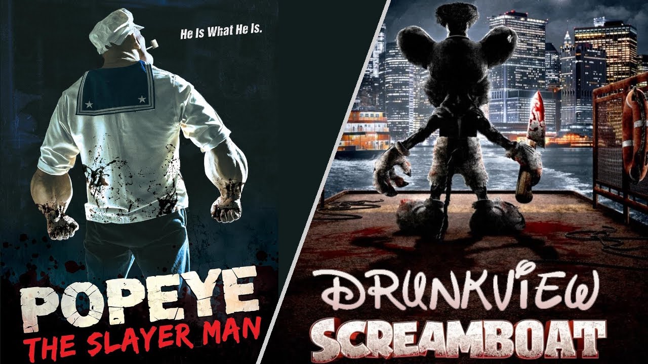 Drunkview: Public Domain Horror (Popeye The Slayer Man + Screamboat)