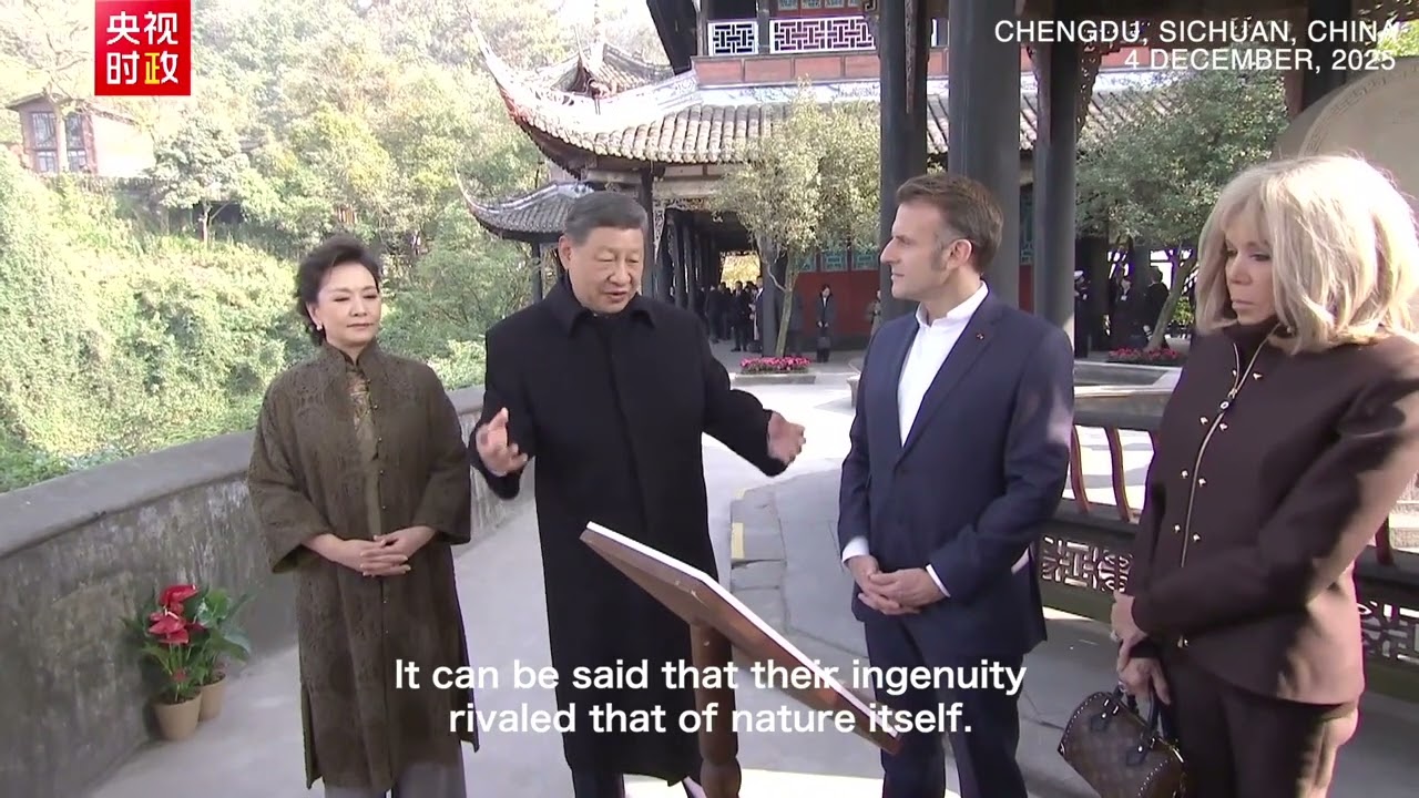 Why does Xi take Macron to visit Dujiangyan? China's ancient irrigation system