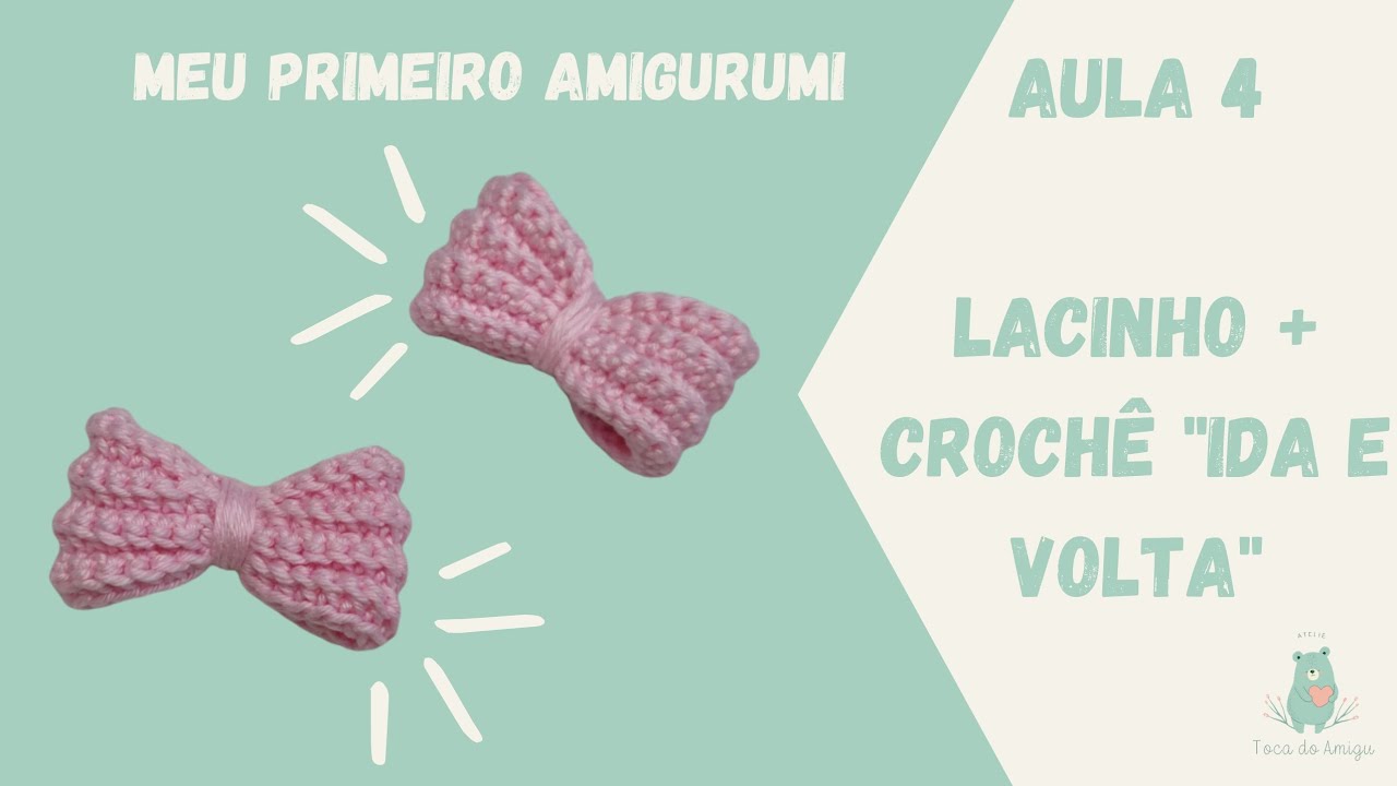 Como fazer um LACINHO tamanho ADAPTÁVEL (+ Crochê de ida e volta)