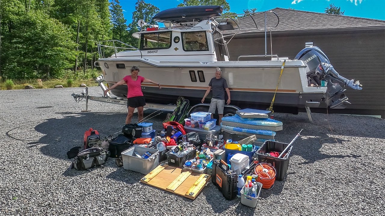 TIPS FOR PACKING ON A  LITTLE  LIVE ABOARD BOAT  - Life on our Ranger Tug - Ep13